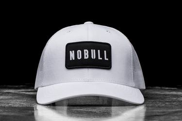 Nobull Curved-Brim Trucker Men's Hats White | Australia (WP2694)